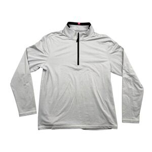 G/FORE Quarter Zip Pullover Men M Gray Long Sleeve Mock Neck Golf Active